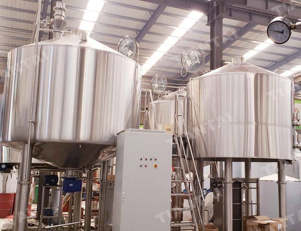 Korea four vessel commercial beer brewing equipment